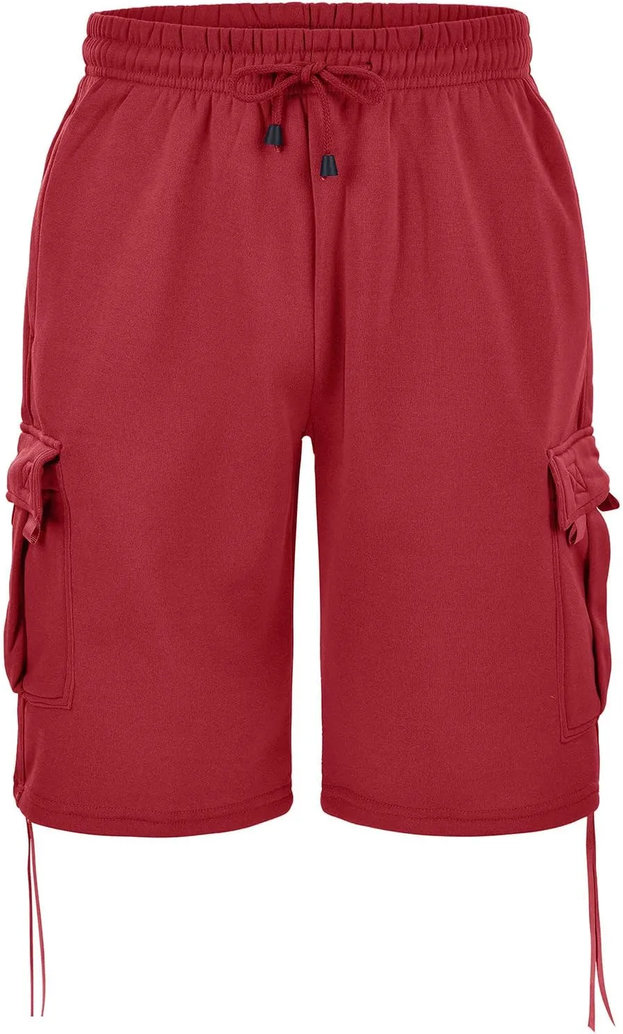 Mens Tactical Cargo Long Shorts 3/4 Casual Hiking Capri Pants Below Knee Length Multi Pocket Athletic Running Shorts