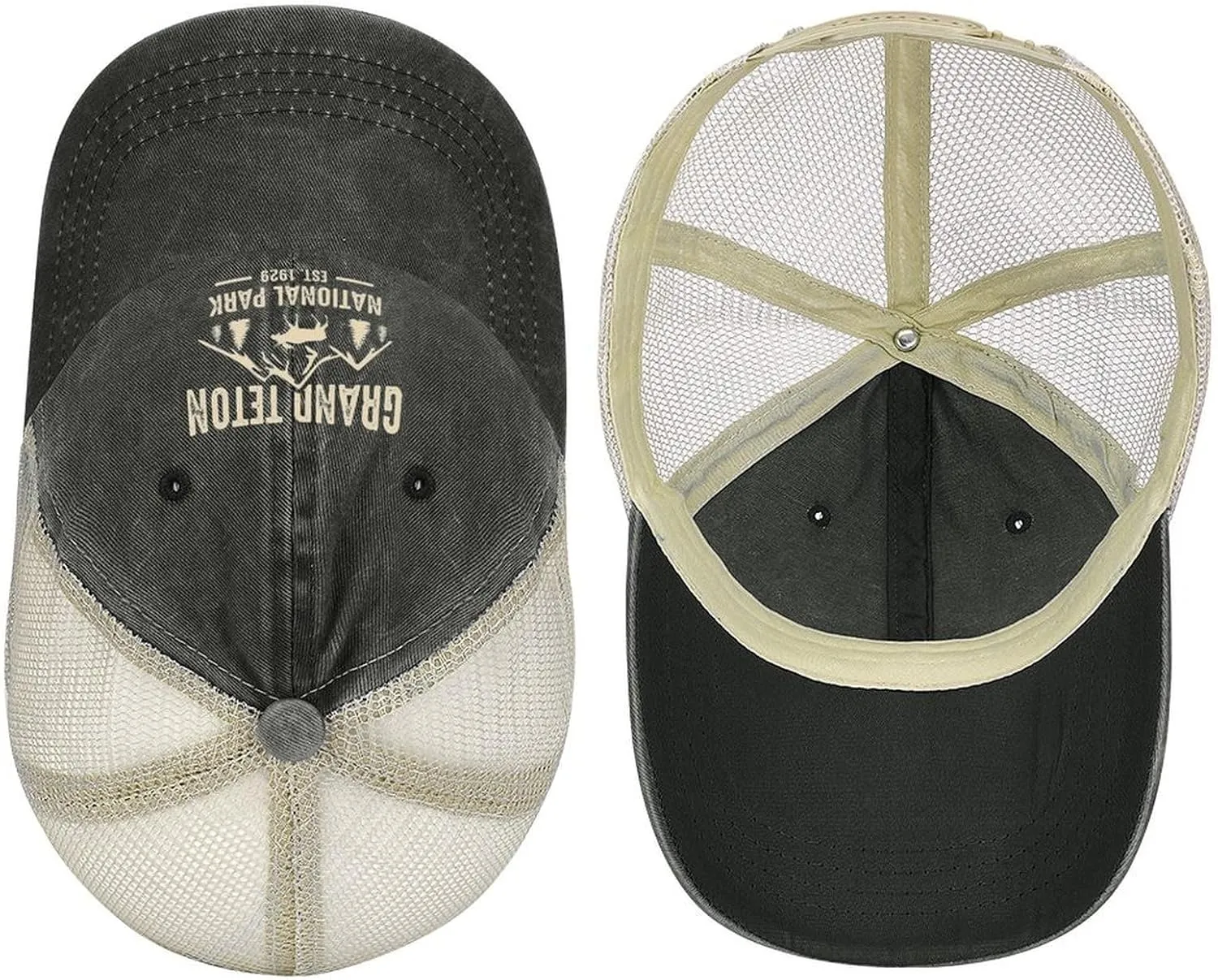 Mesh Hat Mesh Snapback Cap for Men Ball Cap Grand Teton National Park Cap
