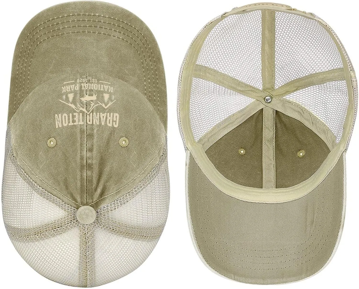 Mesh Hat Mesh Snapback Cap for Men Ball Cap Grand Teton National Park Cap