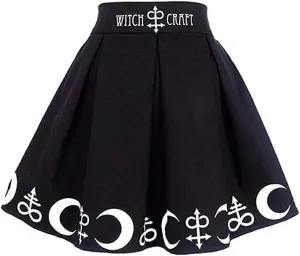 Mini Skirt Women Vintage Gothic Punk Style Costume Pleated Mini Skirt A Line High Waisted Short Skirt