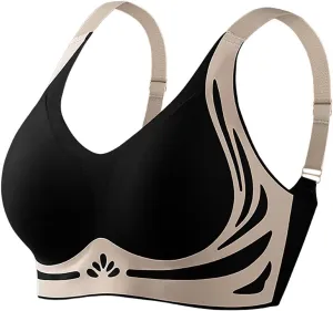 Moisture Girls Sports Bra, Lightweight Yoga Lingerie for Women Plunge Workout Bralette