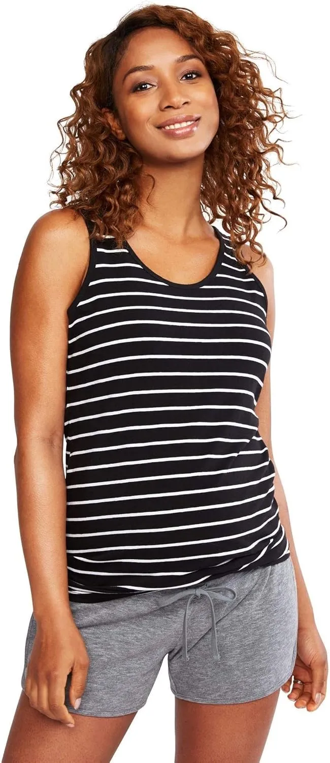 Motherhood Maternity Women's French Terry Underbelly Pregnancy Short