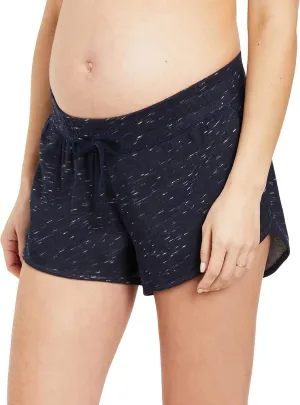 Motherhood Maternity Women's French Terry Underbelly Pregnancy Short