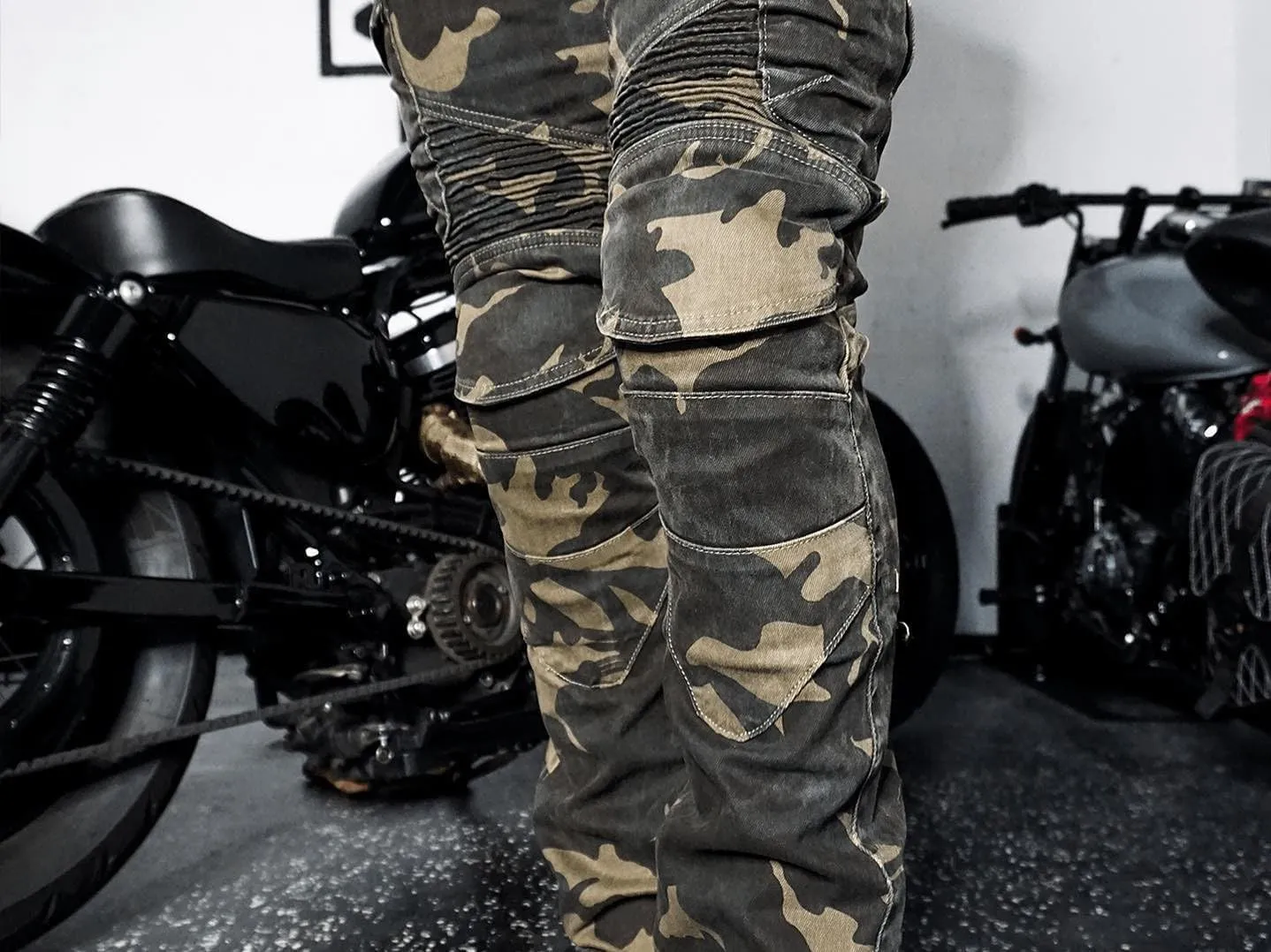 NBT Clothing Protective Motorcycle Riding Pants Removable CE Armor (Knee, HIPS) Reinforced Stitching in High Impact Zones