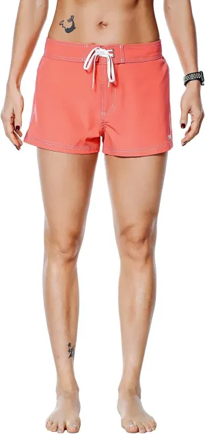 Nonwe Women's Beach Shorts Quick Dry Soild Lightweight