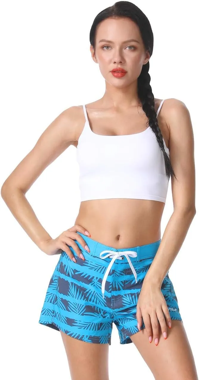 Nonwe Women's Beach Shorts Quick Dry Soild Lightweight