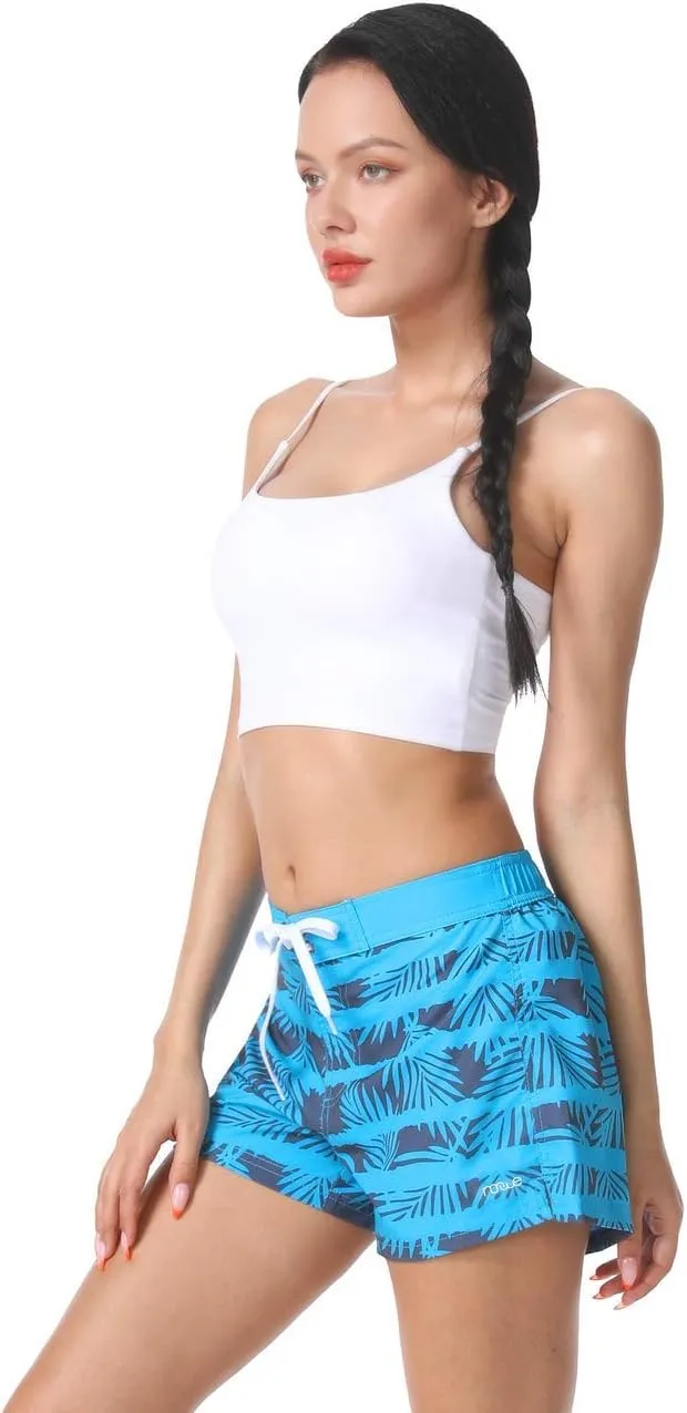 Nonwe Women's Beach Shorts Quick Dry Soild Lightweight
