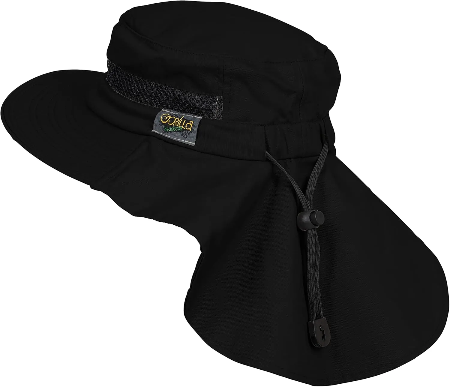 Outdoors Cotton Sun Hat, UPF 50  Wide Brim Fishing Hat with Neck Flap, Breathable, Boonie Hat Bucket Cap