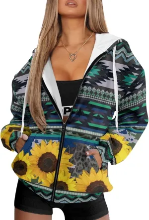 Oversized Hoodies Women Hooded Hoodie with Pockets Zipper Sweatshirt Sweater Fall Activewear for Lady Workout