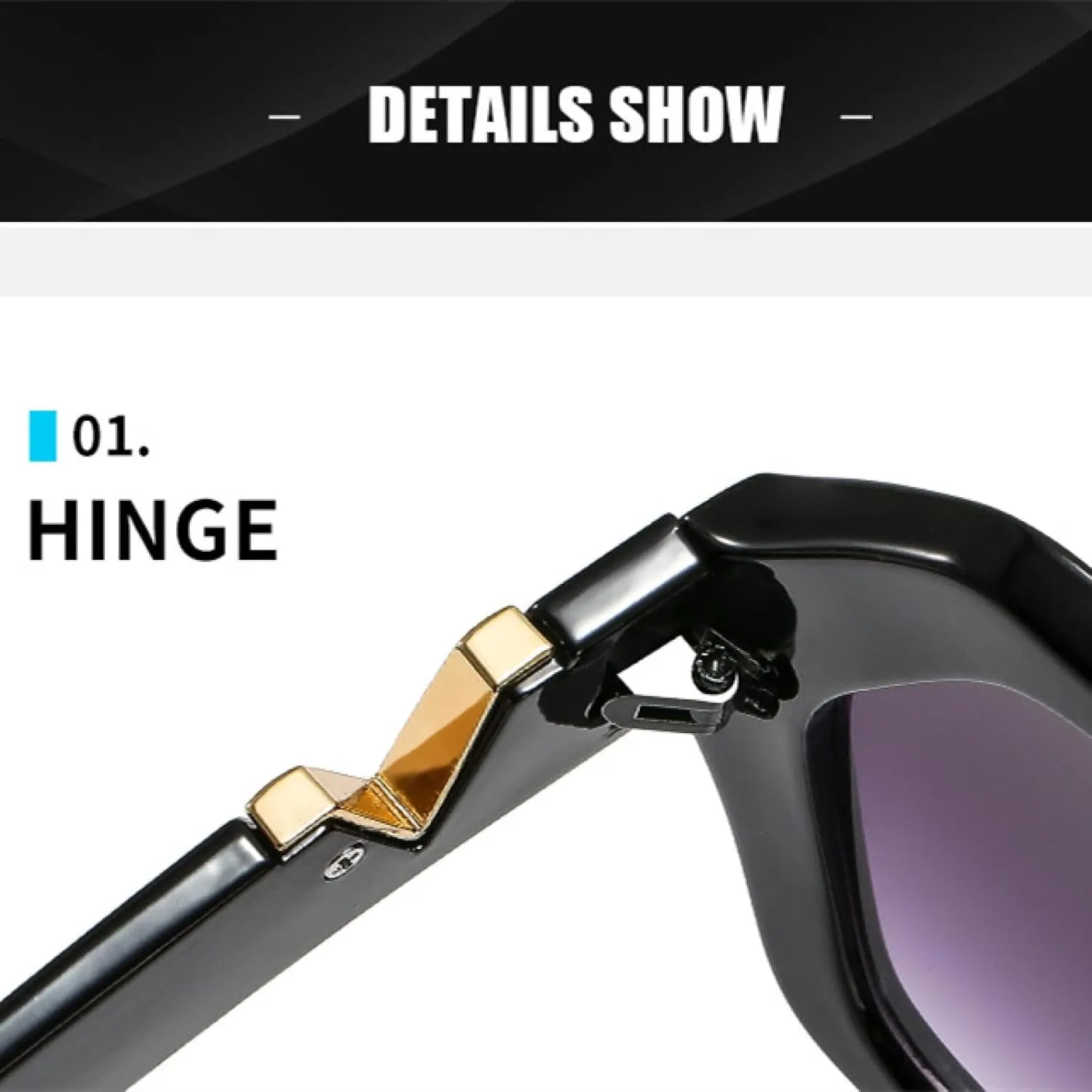 Oversized Polygon Sunglasses Woman Fashion Color Shades for Women Luxury Gradient Lens Female Uv400