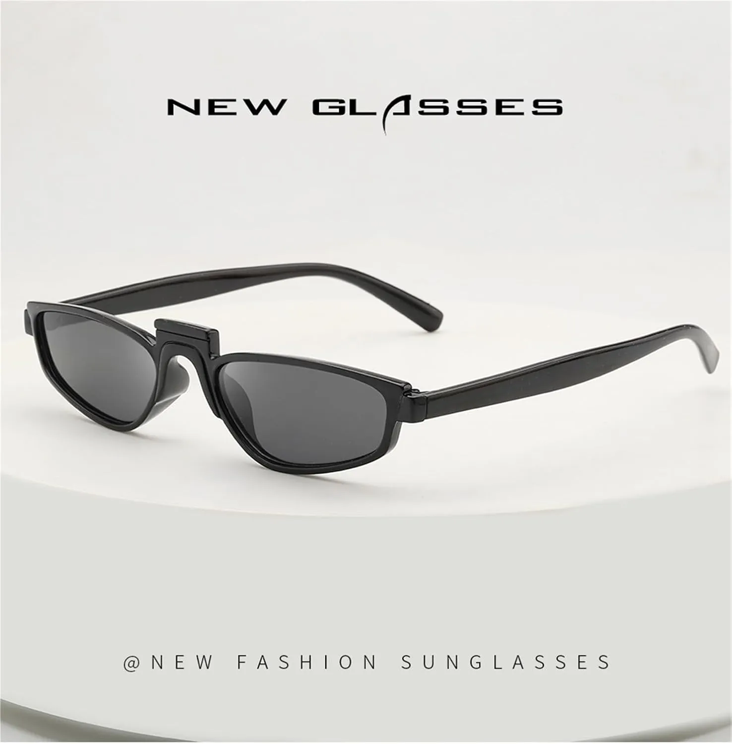 Personalized Fashion Small Square Frame Sunglasses Men And Women Decorative Party Vacation Photo Sun Glasses
