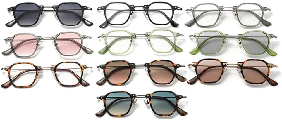 Popular Fashion Men Punk Clear Gradient Lens Sunglasses Shades UV400 Women Retro Rivets Sun Glasses