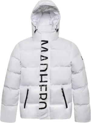 QWENTMTNTY Men's Down Jackets Coats Winter Warm Quilted Long Parka Outerwears Zipper Pockets Fashion Patchwork Hooded Puffer Jacket