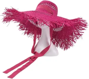 Raffia Beach Hats for Women Wide Brim Sun Hat Ladies Hollow Breathable Cool
