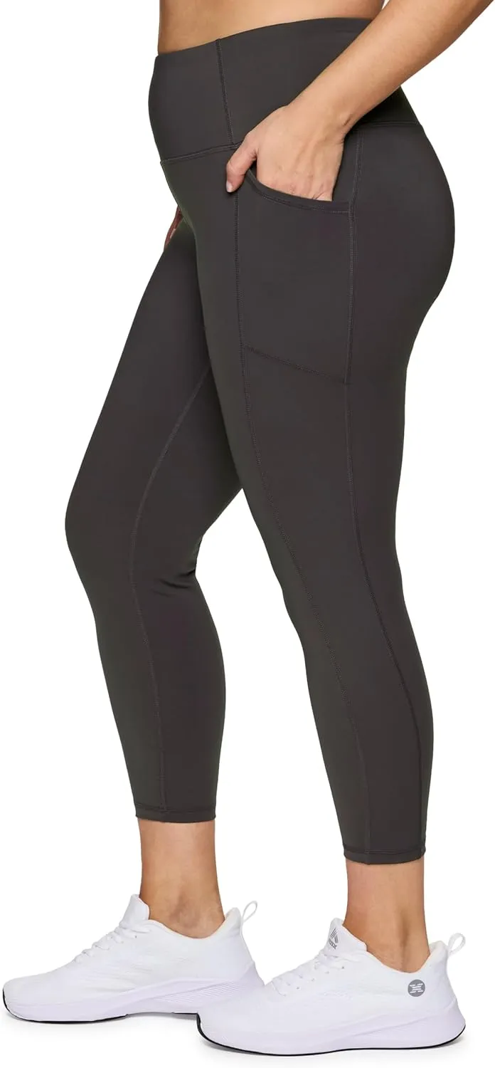 RBX Active Women's Plus Size Stretch Ankle/Full Length Workout Running Gym Yoga Leggings