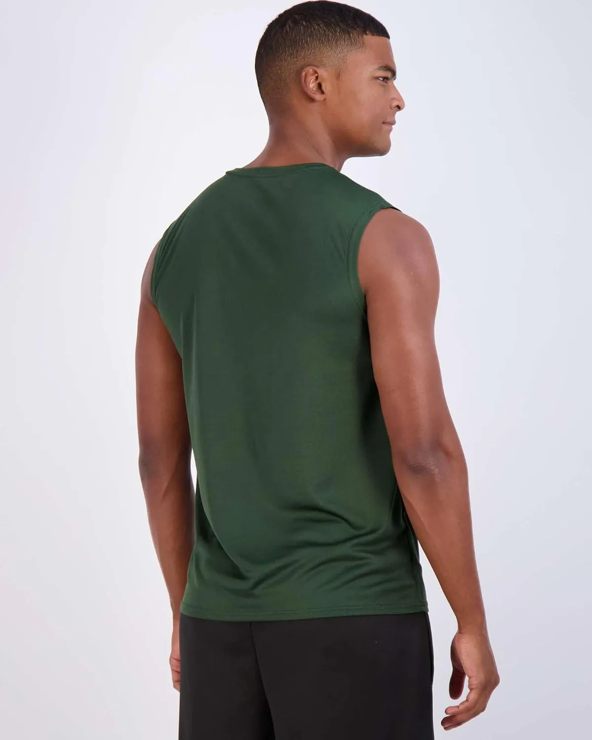 Real Essentials 5 Pack: Men's Mesh Active Athletic Tech Tank Top - Workout & Training Activewear (Available in Big & Tall)
