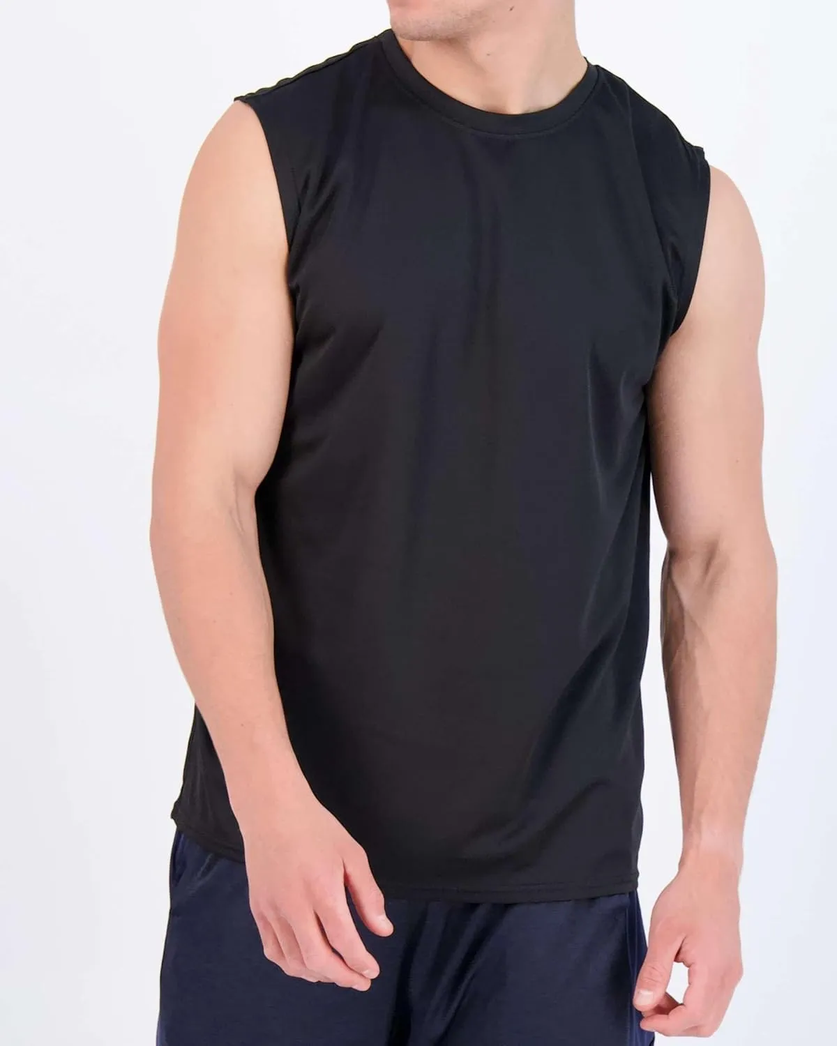 Real Essentials 5 Pack: Men's Mesh Active Athletic Tech Tank Top - Workout & Training Activewear (Available in Big & Tall)