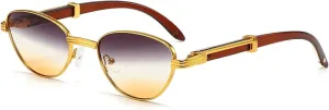 Retro Small Cat Eye Women Luxury Sunglasses Fashion Clear Gradient Lens Shades Uv400 Men Sun Glasses