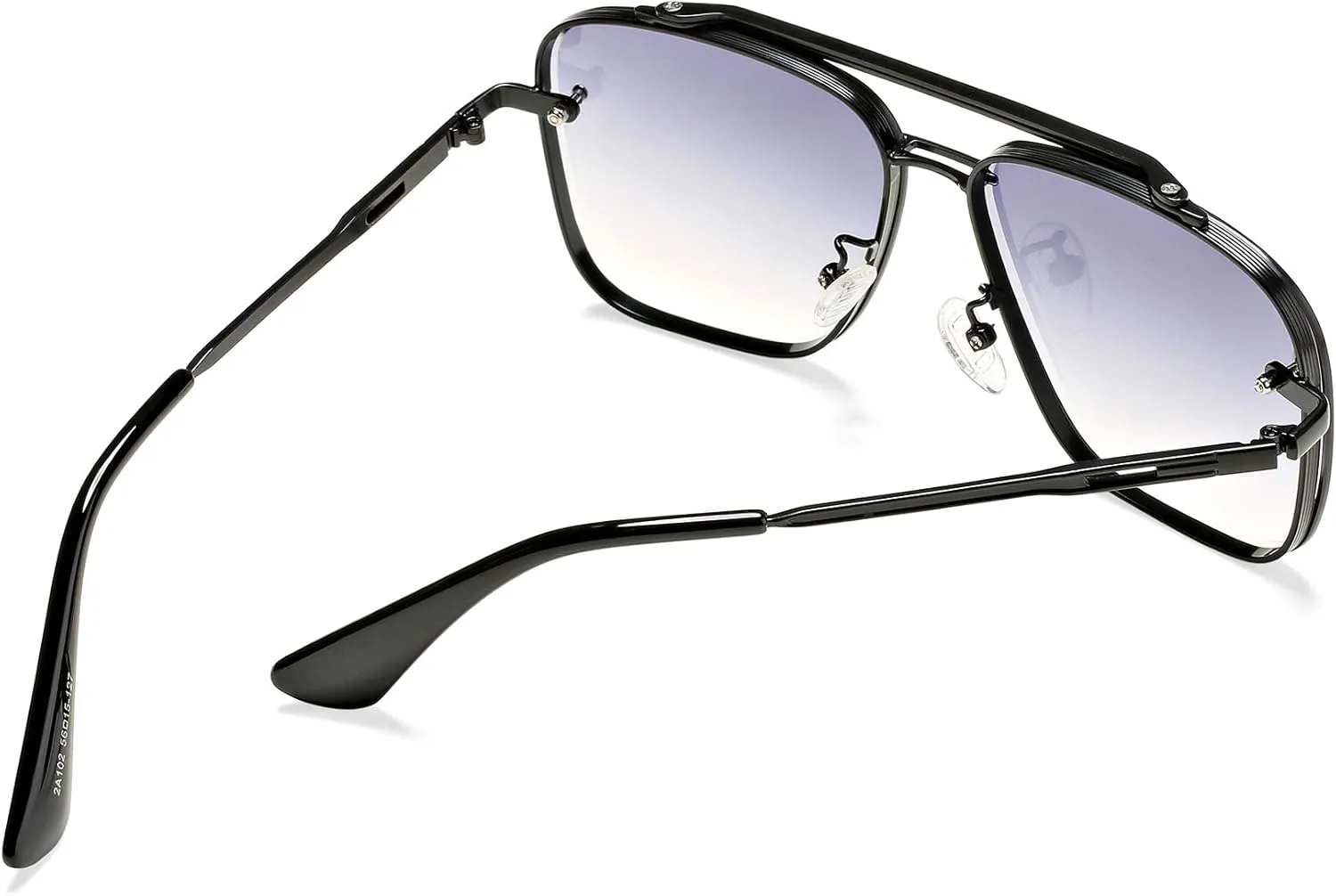 Retro Square Aviator Gradient Sunglasses Fashion Trendy Costume Eyewear Tony Stark Sun Glasses for Men Women