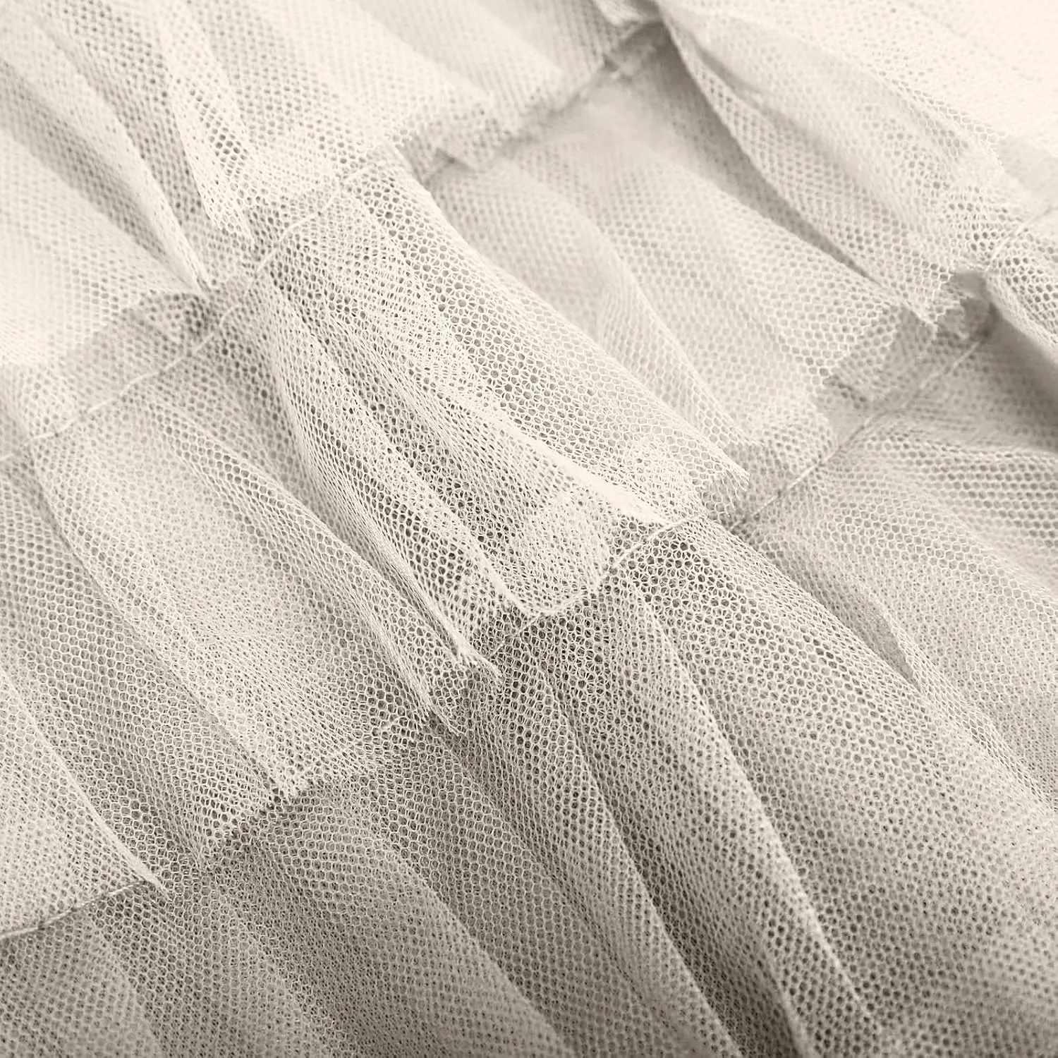 Ruffle Tiered Tulle Skirt for Women Elastic Waist Midi Mesh Skirts Elegant Party Wedding Outfits