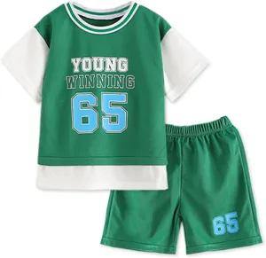 SANGTREE Baby Boys' Quick-Dry Athletic Clothing Shorts Sets