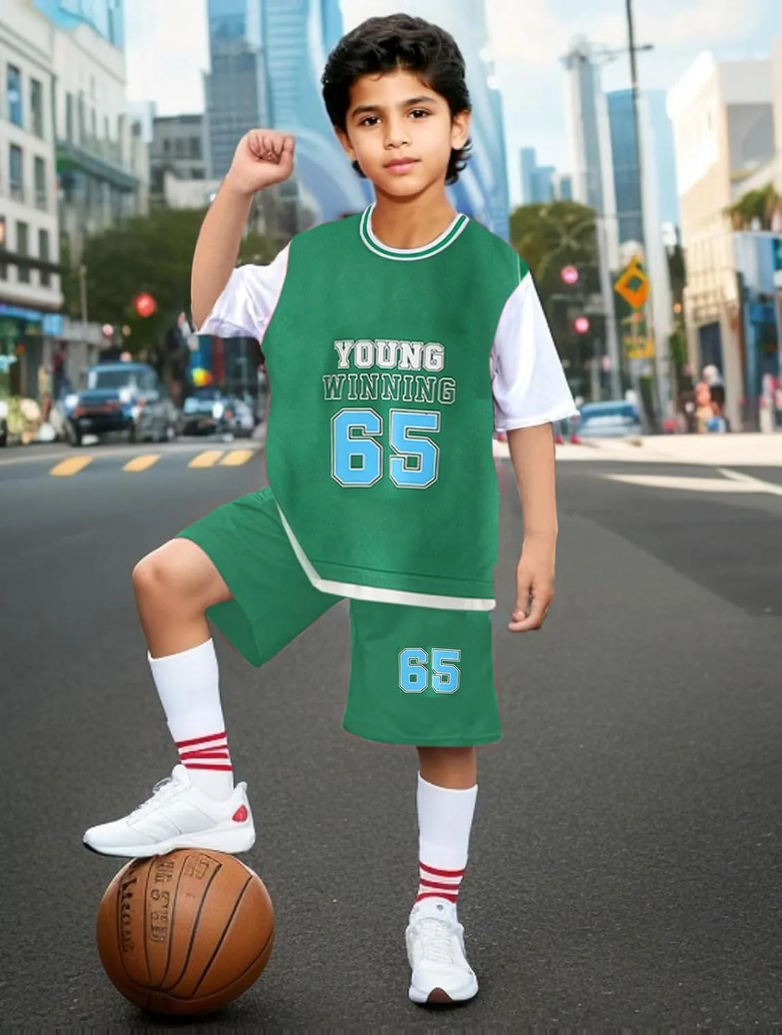 SANGTREE Baby Boys' Quick-Dry Athletic Clothing Shorts Sets