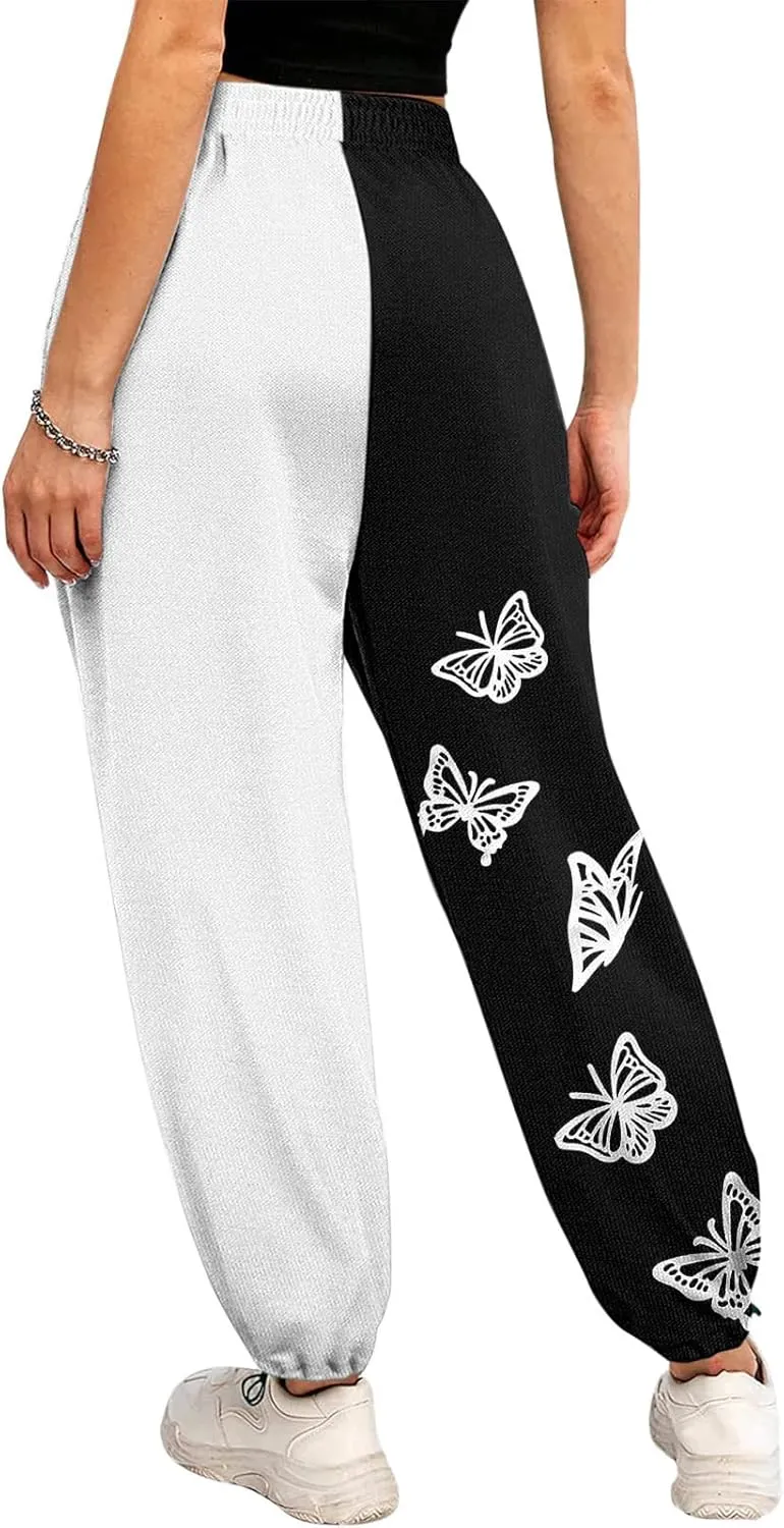 SHAOBGE Womens Sweatpants 2024,High Waisted Baggy Sweatpants Joggers Sport Active Workout Jogger Pants with Pockets Trousers