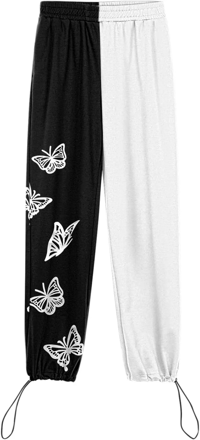 SHAOBGE Womens Sweatpants 2024,High Waisted Baggy Sweatpants Joggers Sport Active Workout Jogger Pants with Pockets Trousers
