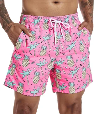 SILKWORLD Men's Swim Trunks Quick Dry Shorts with Pockets