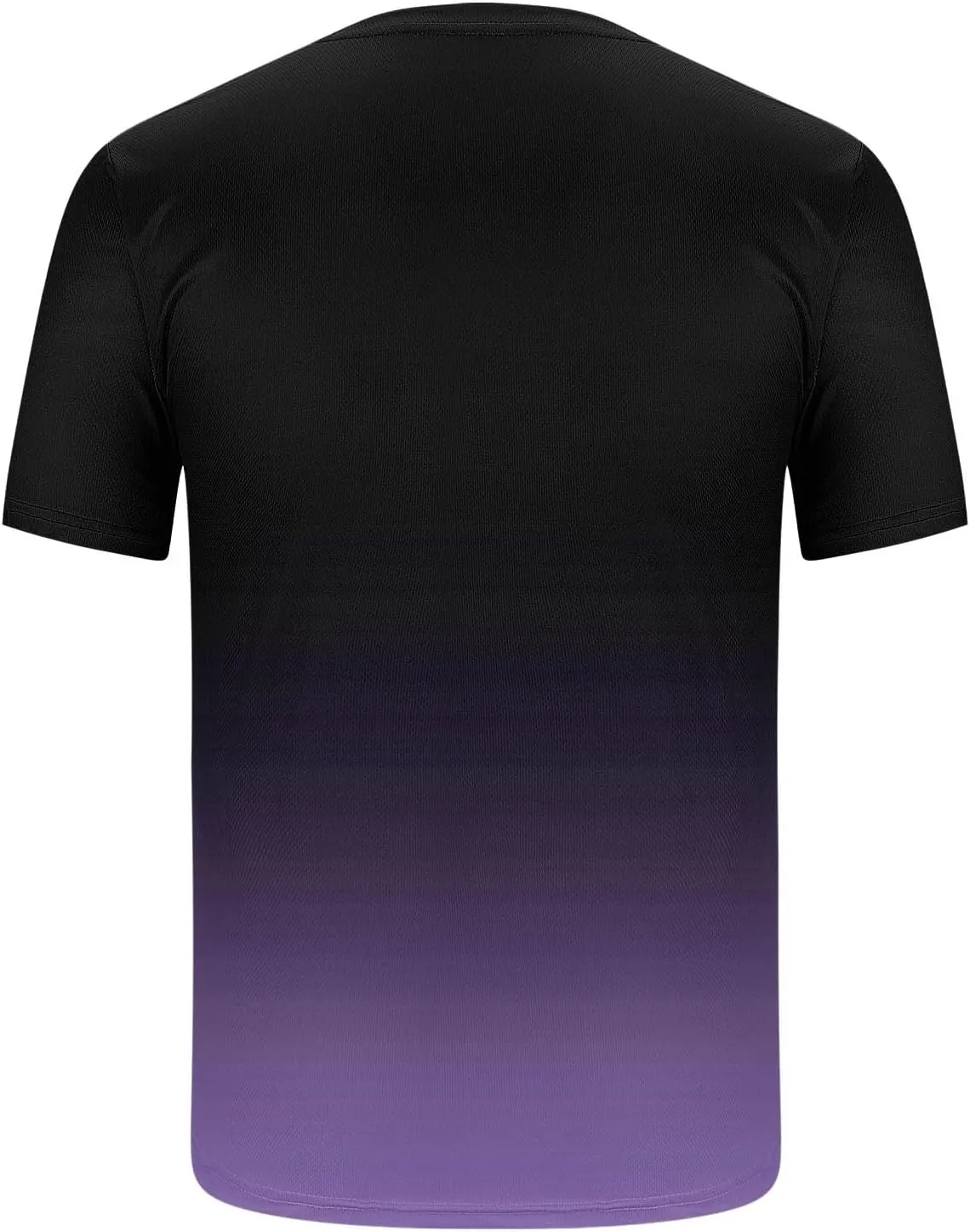 Sinzelimin Tracksuit for Mens 2025 Trendy Gradient Printed Short Sleeves Crewneck T-Shirts Tops and Shorts 2Piece Workout Set