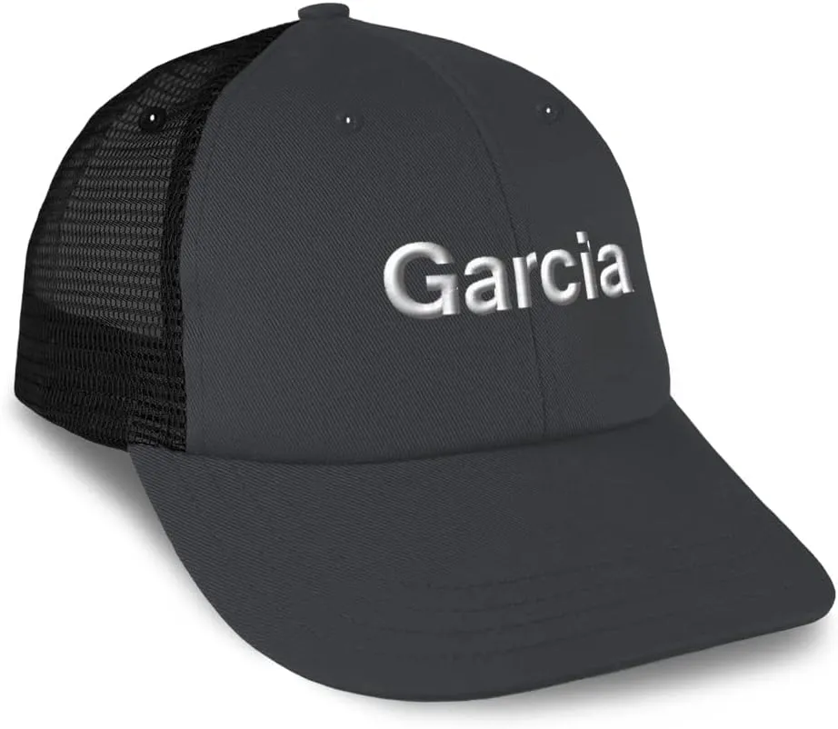 Speedy Pros Trucker Hat Baseball Cap Garcia Letters Cotton Dad Hats for Men & Women
