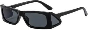 Steampunk Rectangle Sunglasses for Men Luxury Small Frame Uv400 Fashion