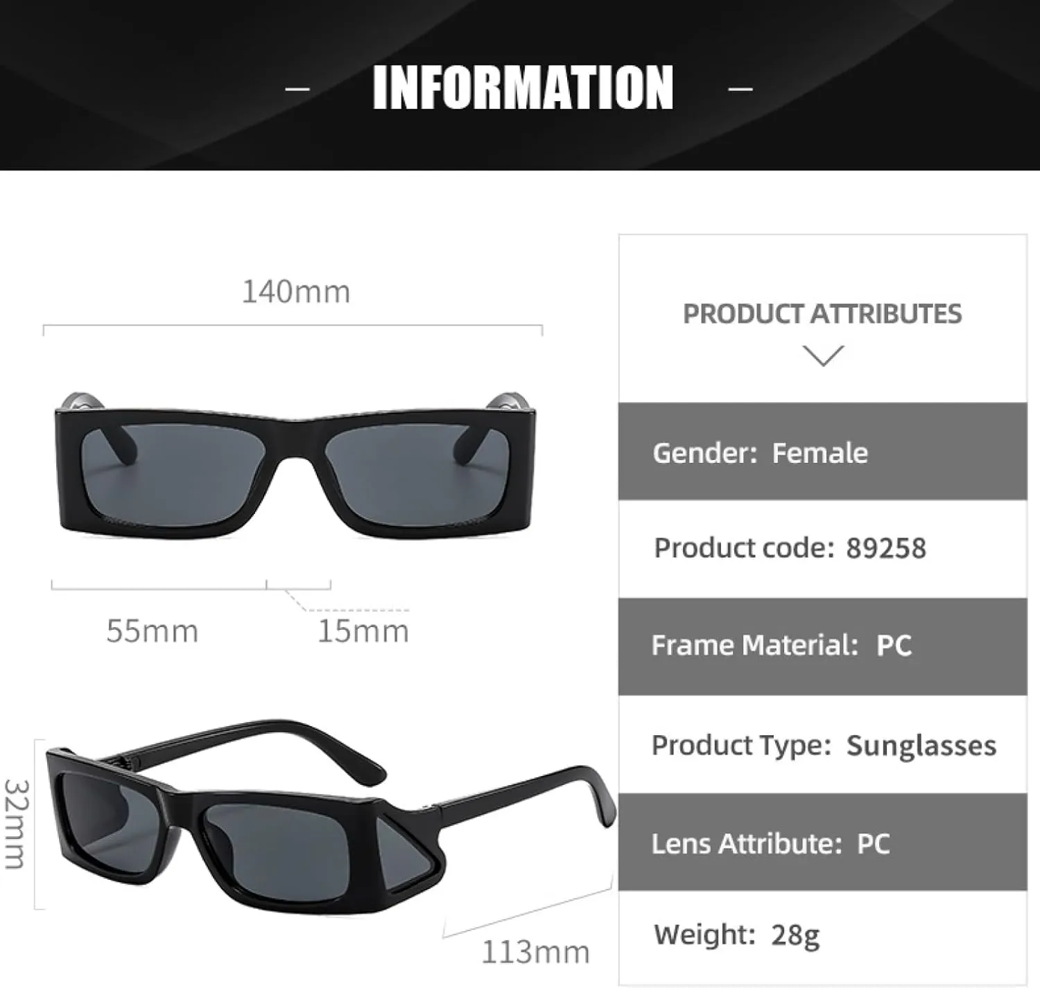 Steampunk Rectangle Sunglasses for Men Luxury Small Frame Uv400 Fashion