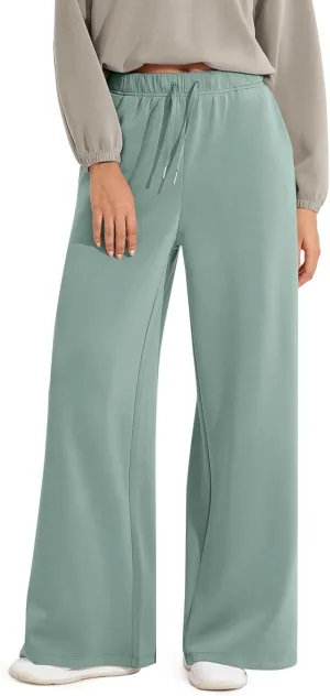 Straight Leg Sweatpants for Women Baggy Joggers Wide Leg High Waisted Jogger Pants Pull on Lounge Pants with Pockets