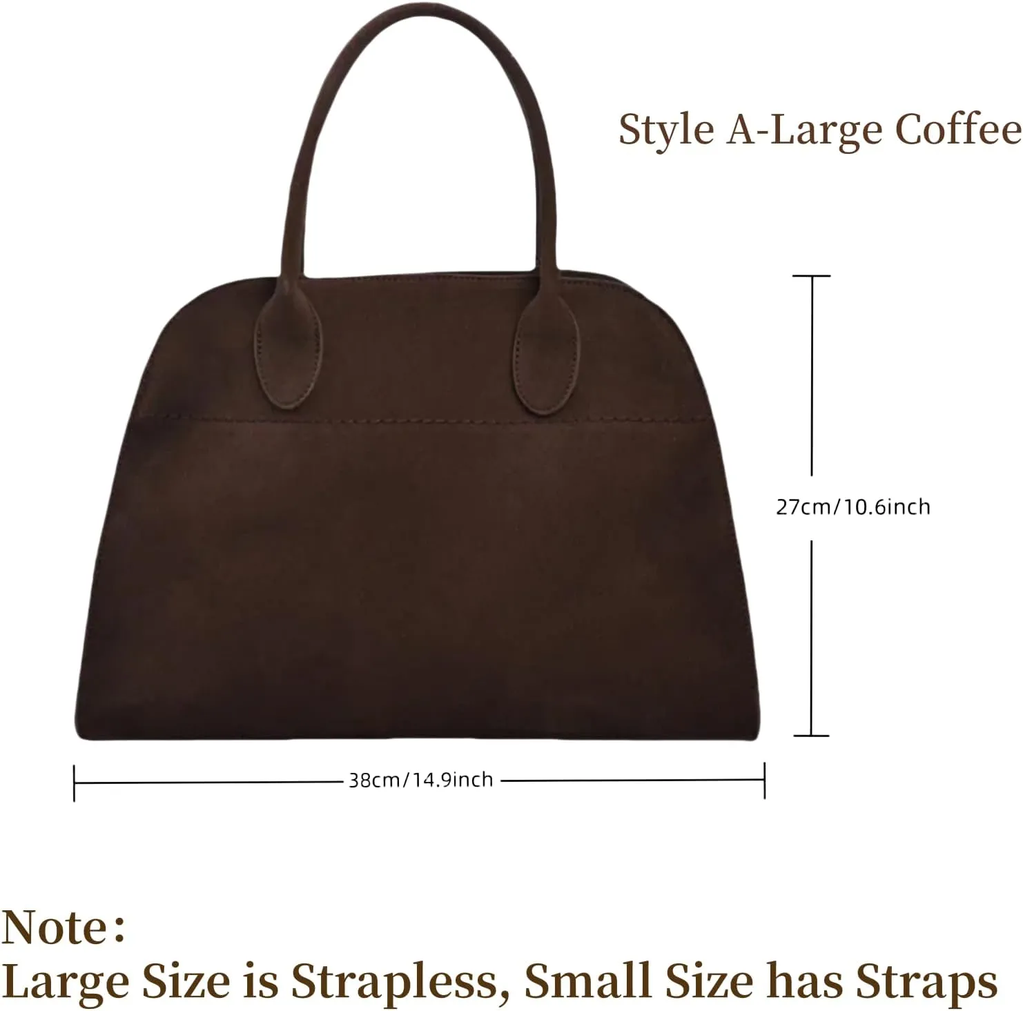Suede Tote Bag for Women, Womens Purse Slouchy Hobo Handbag Brown Retro Top Handle Bag, Fashion Shoulder Satchel Work Bags