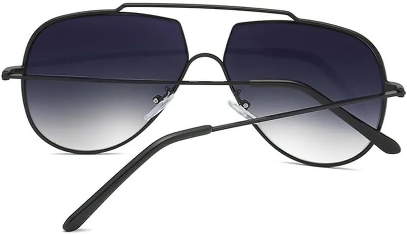 Sunglasses Oversized Women Vintage Frame Gradient Lens Sun Glasses Black Sunnies