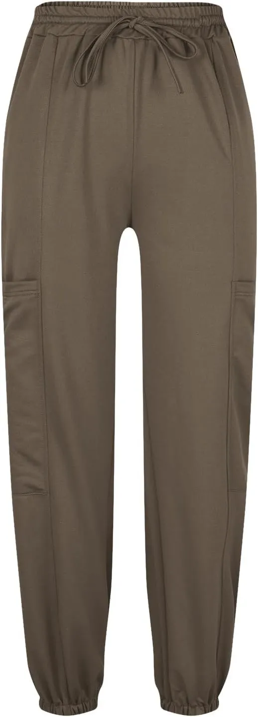 Sweatpants for Women High Waisted Baggy Fleece Joggers Casual Drawstring Winter Warm Lounge Wear Pants with Pockets