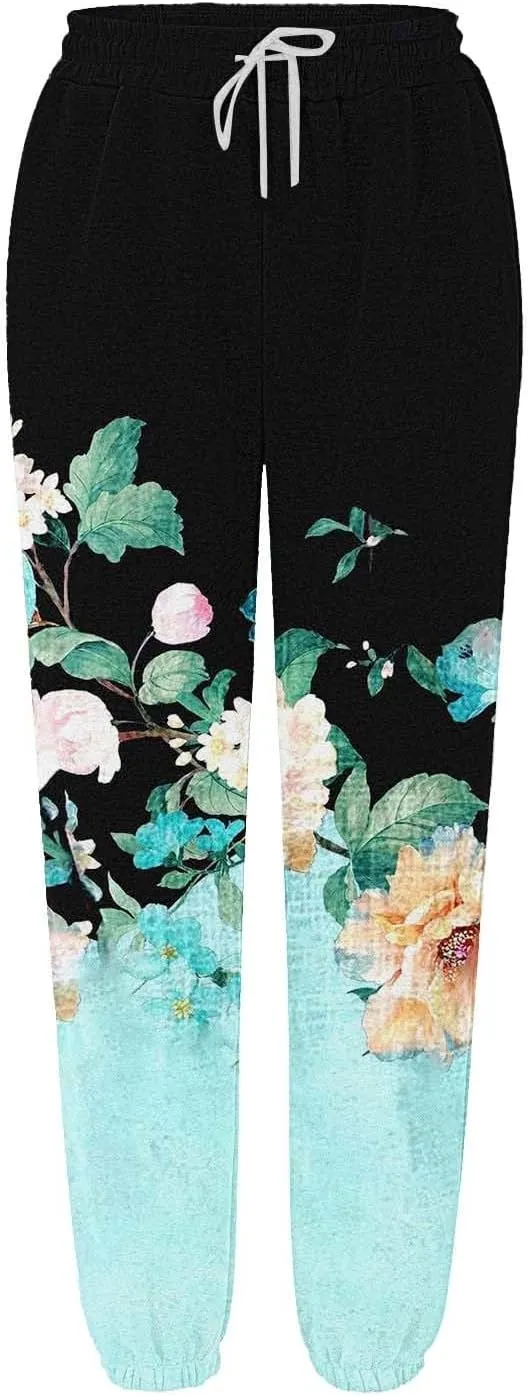 Sweatpants Women Cinch Bottom Baggy High Waisted Sweat Pants Casual Joggers Y2k Aesthetic Warm Trousers with Pockets