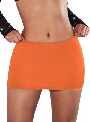 SweatyRocks Women's Casual Elastic Waist Solid Bodycon Mini Skirt Streetwear