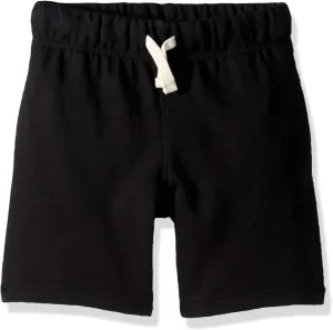 The Children's Place Boys' Uniform French Terry Shorts, Black, L (10/12)