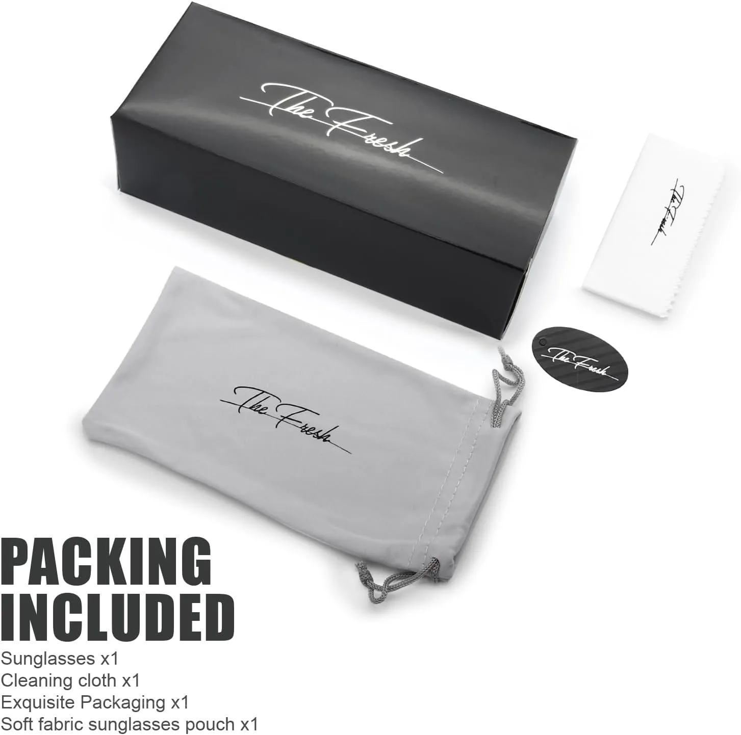 The Fresh Women's Oversized Square Hybrid Butterfly Fashion Sunglasses - Exquisite Packaging