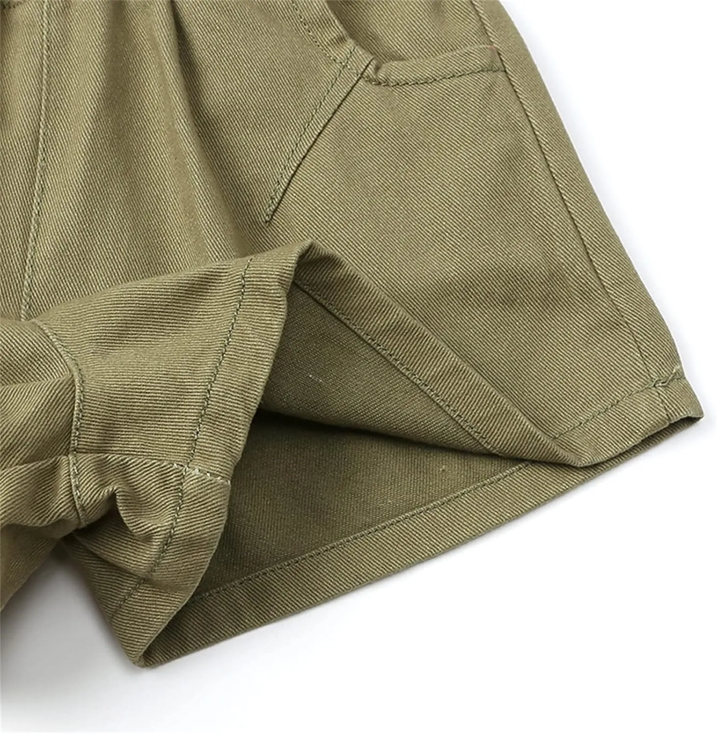Toddler Boys Shorts French Terry Girls Cotton Shorts with Drawstring Casual Elastic Waist Pants Summer Clothes