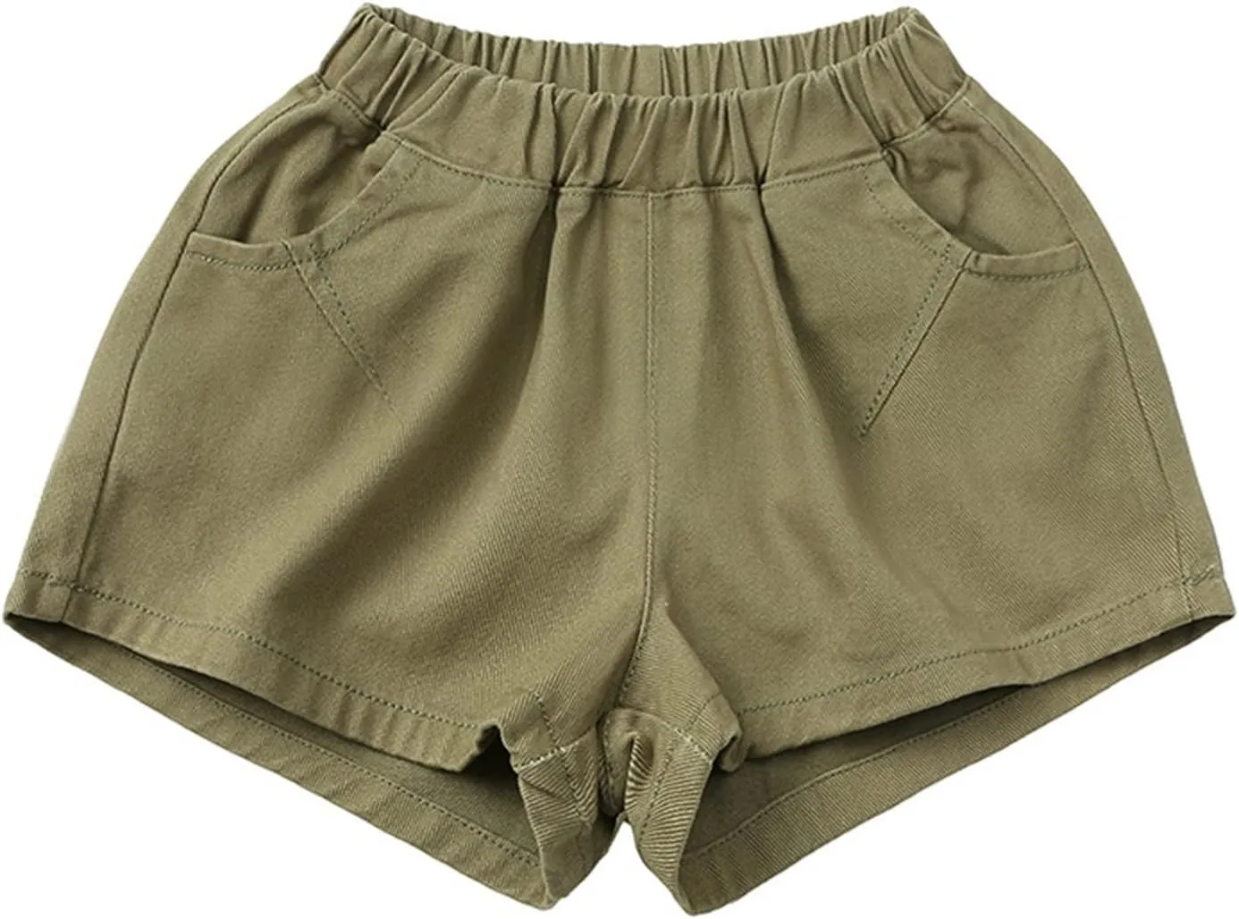 Toddler Boys Shorts French Terry Girls Cotton Shorts with Drawstring Casual Elastic Waist Pants Summer Clothes