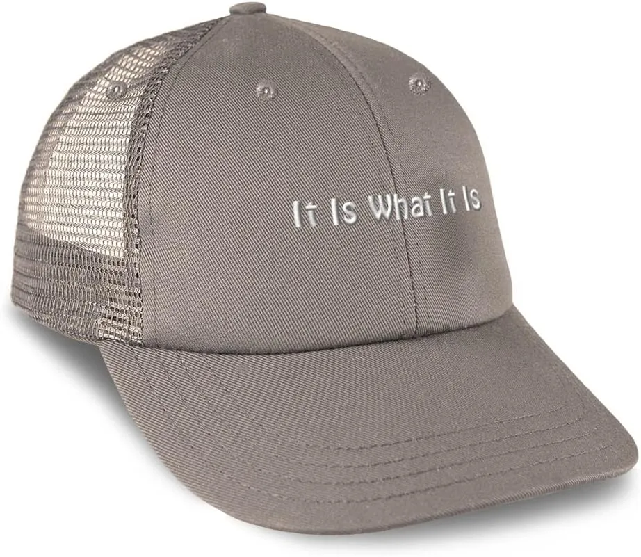 Trucker Hat Baseball Cap It is What It is Cotton Dad Hats for Men & Women