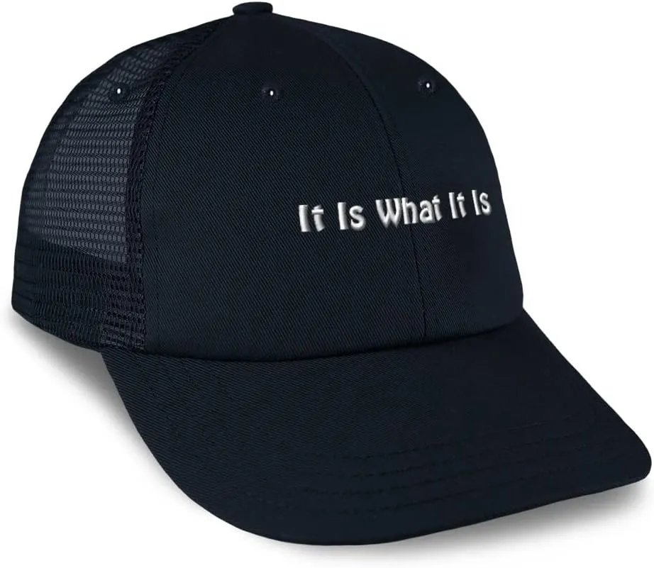 Trucker Hat Baseball Cap It is What It is Cotton Dad Hats for Men & Women