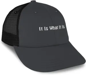 Trucker Hat Baseball Cap It is What It is Cotton Dad Hats for Men & Women