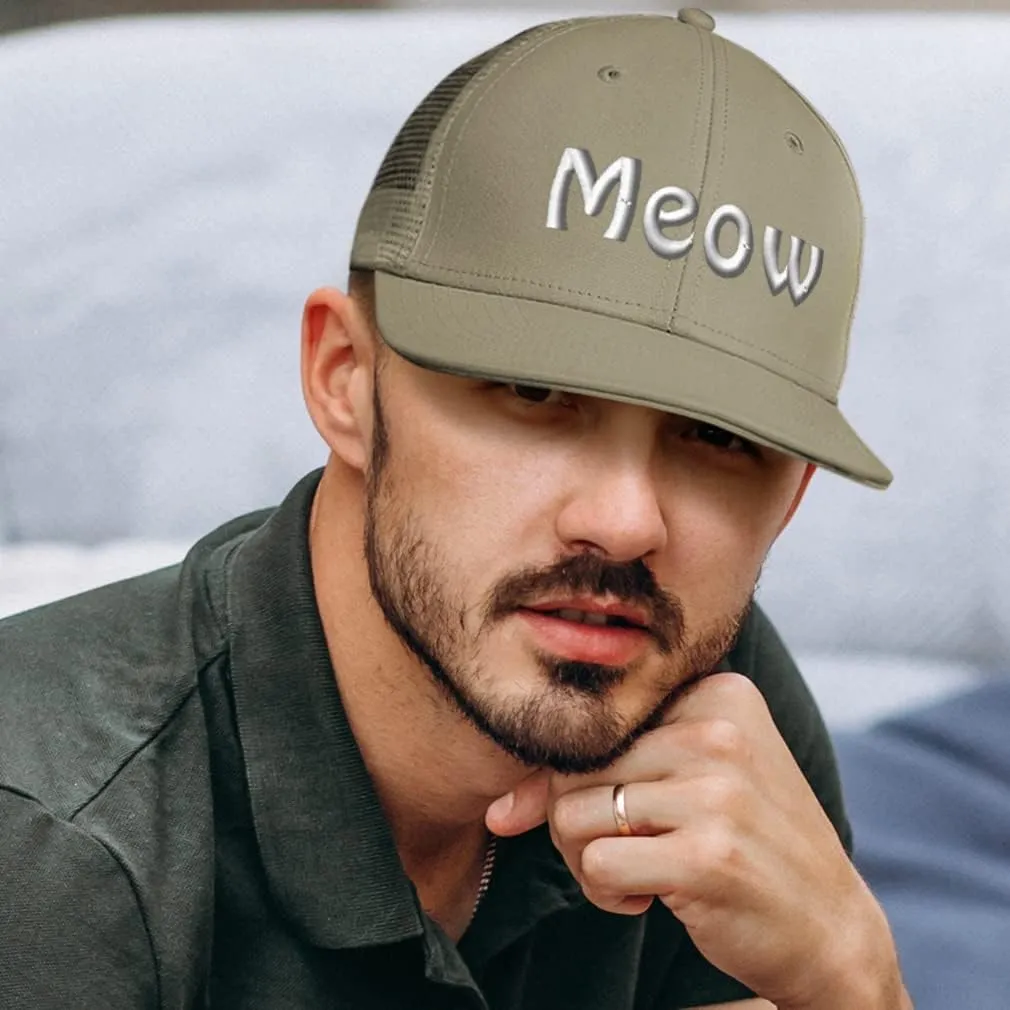 Trucker Hat Baseball Cap Meow Cats Cotton Dad Hats for Men & Women
