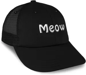 Trucker Hat Baseball Cap Meow Cats Cotton Dad Hats for Men & Women