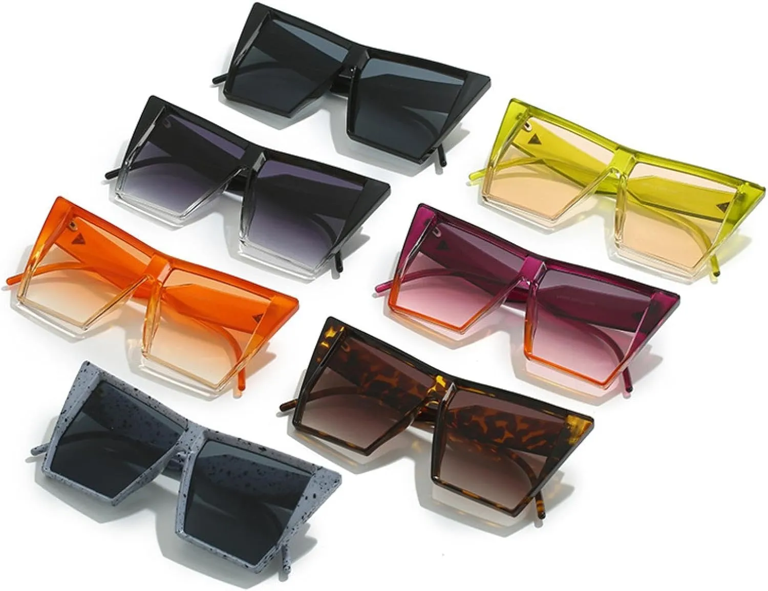 Vintage Fashion Sunglasses Men Women Eyewear Female Shades Gradient Lens Sun Glasses Uv400