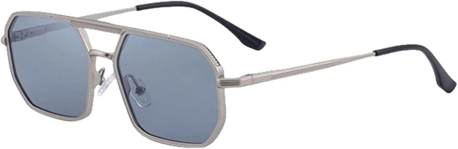 Vintage Steampunk Sunglasses for Men Luxury Polygon Driving Punk Uv400 Outdoor